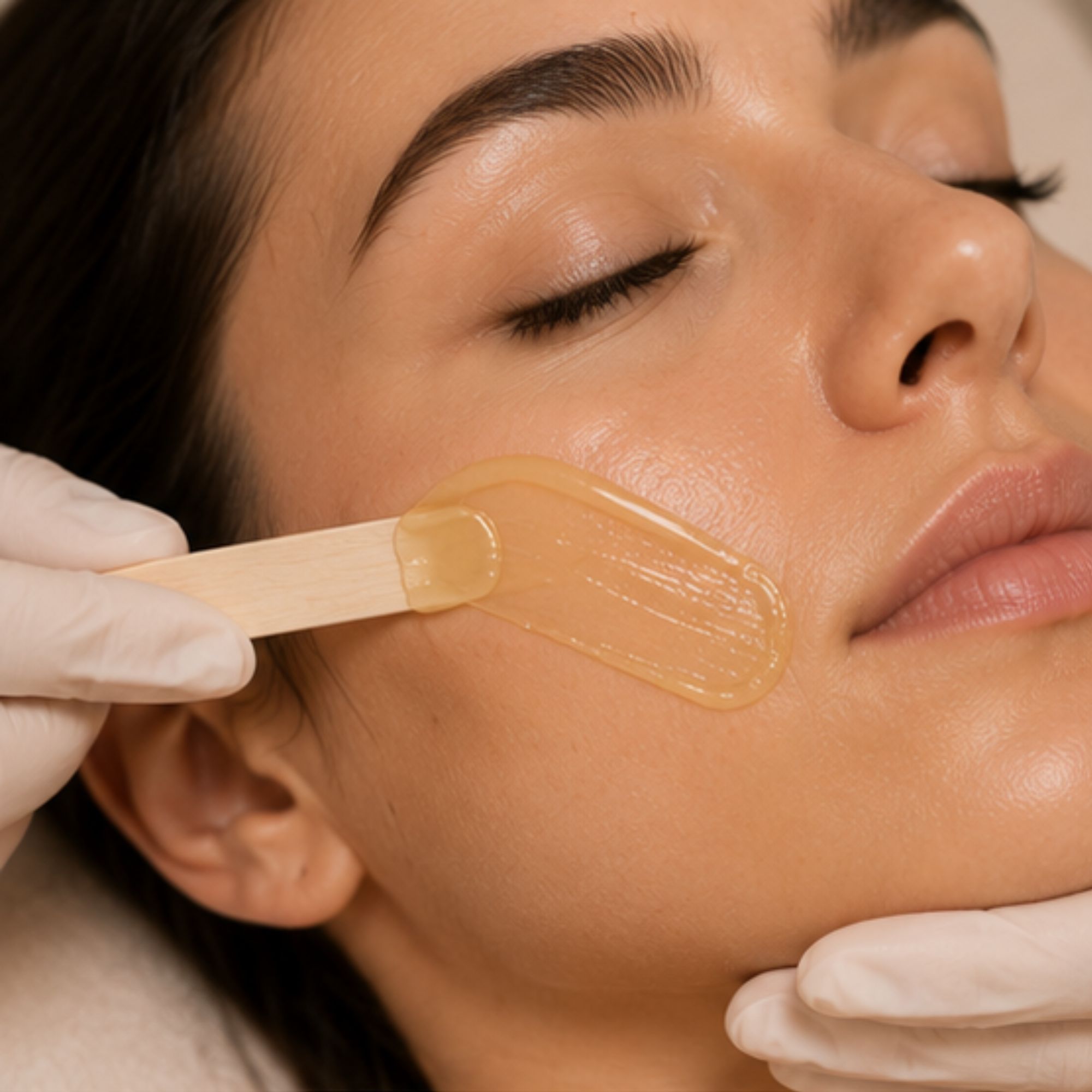 Full face waxing
