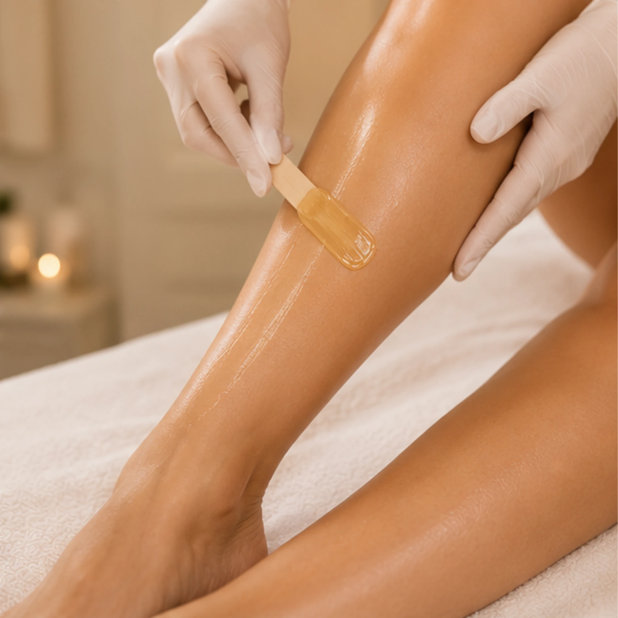 Half leg waxing