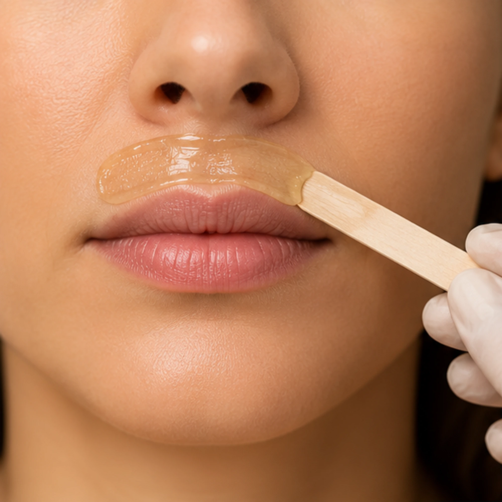 Upper lip waxing